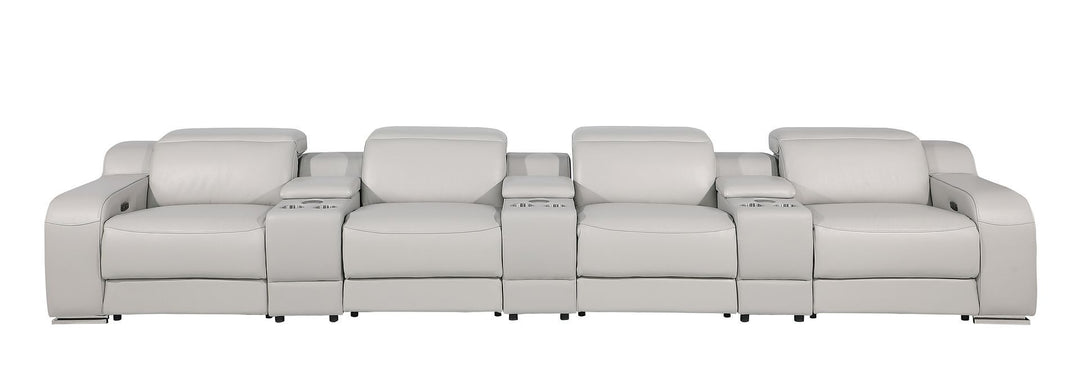1116 - 7-Piece Modular Power Reclining Sofa In With 4 Power Recliners &amp; Power Headrests