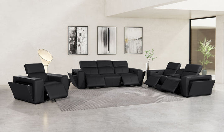 1224 - 7-Piece Modular Power Reclining Sofa, Loveseat &amp; Chair Set In With 5 Power Recliners &amp; Power Headrests