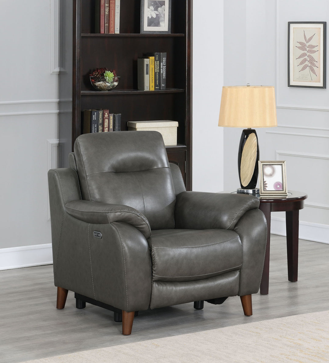 Trento - Dual Power Recliner - Charcoal