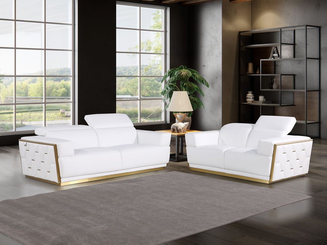 1111 - Leather Living Room Set