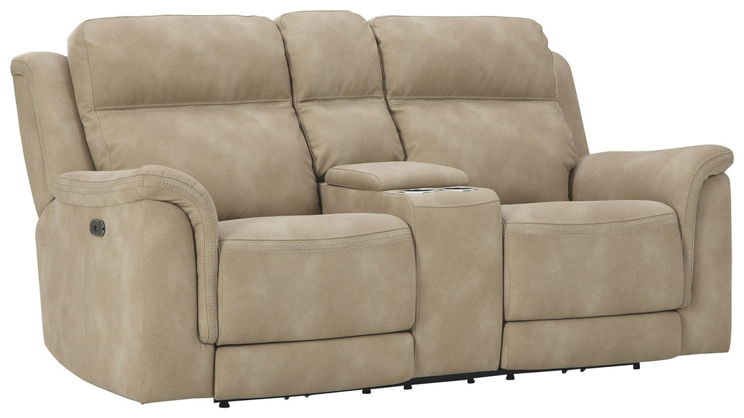 Next-Gen Durapella - Reclining Power Loveseat With Console