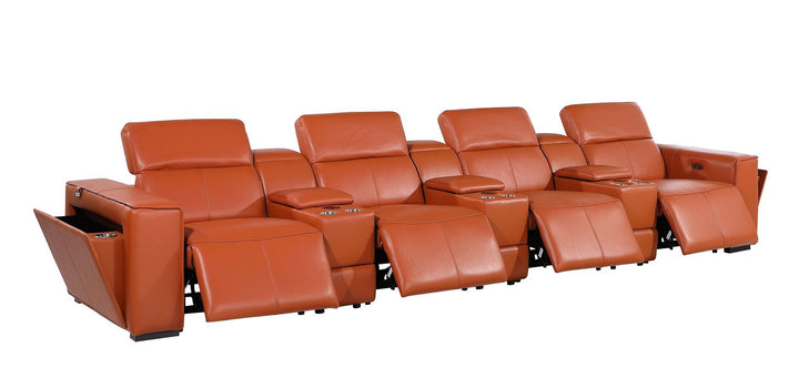 1224 - 7-Piece Modular Power Reclining Sofa In With 4 Power Recliners &amp; Power Headrests