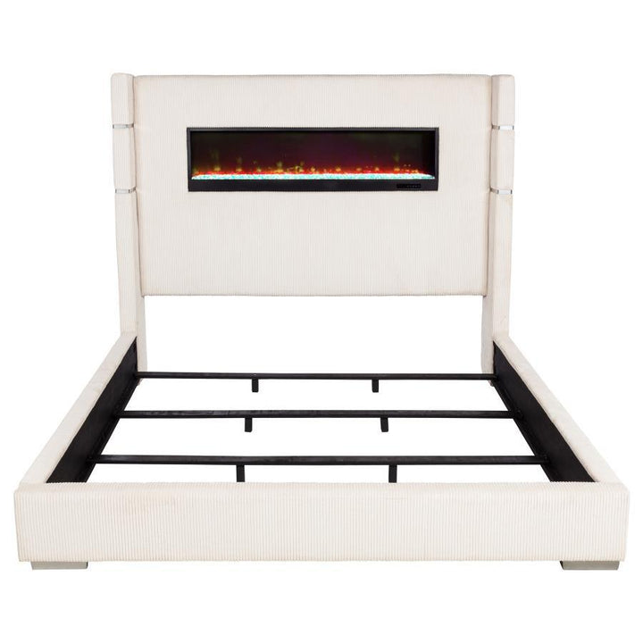 Tisdall - Upholstered Fireplace Bed