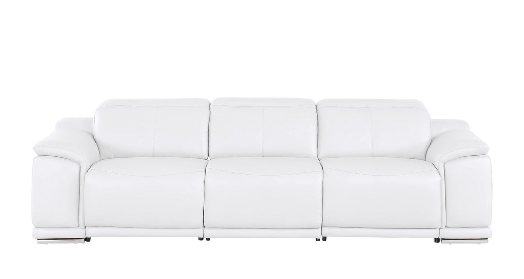 2679 - Genuine Leather Sofa With Dual Power Recliners