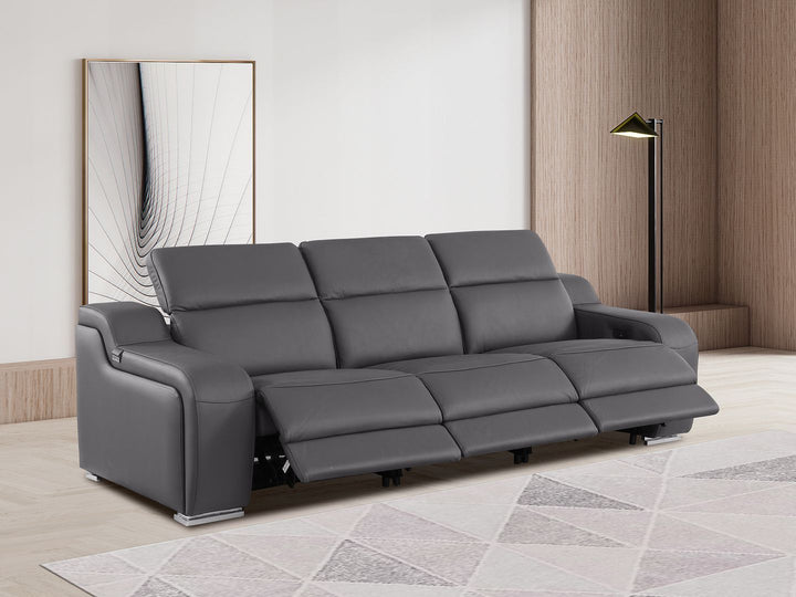 1116 - 3-Piece Modular Power Reclining Sofa In With 3 Power Recliners &amp; Power Headrests