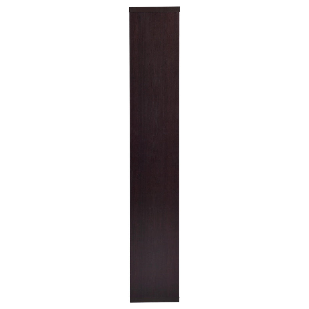Theo 71-inch 6-shelf Bookshelf Cappuccino