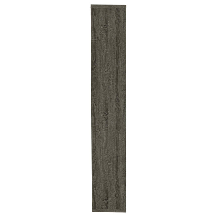 Theo 71-inch 6-shelf Bookshelf Weathered Grey