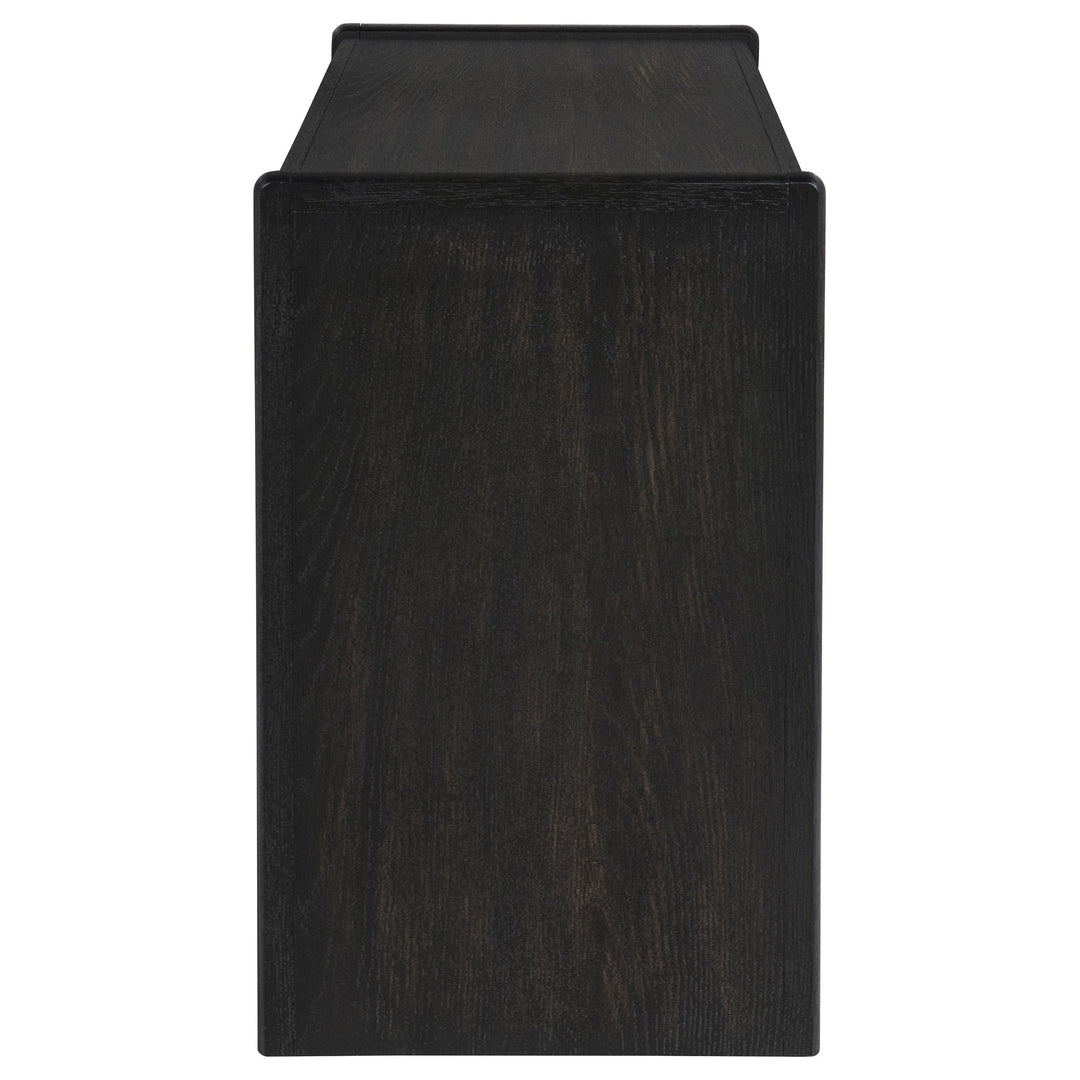 Leandro 2-drawer Home Office Writing Desk Burnished Black