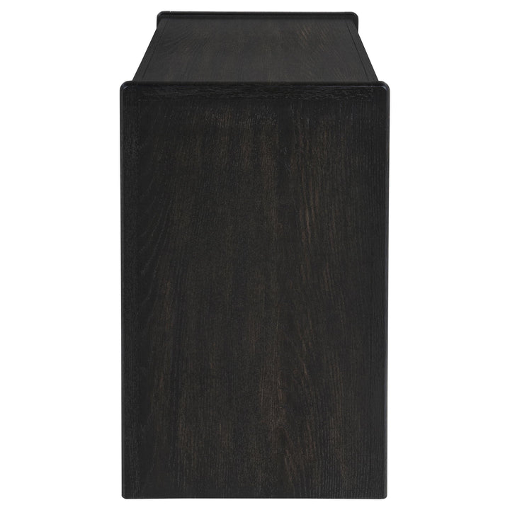 Leandro 2-drawer Home Office Writing Desk Burnished Black