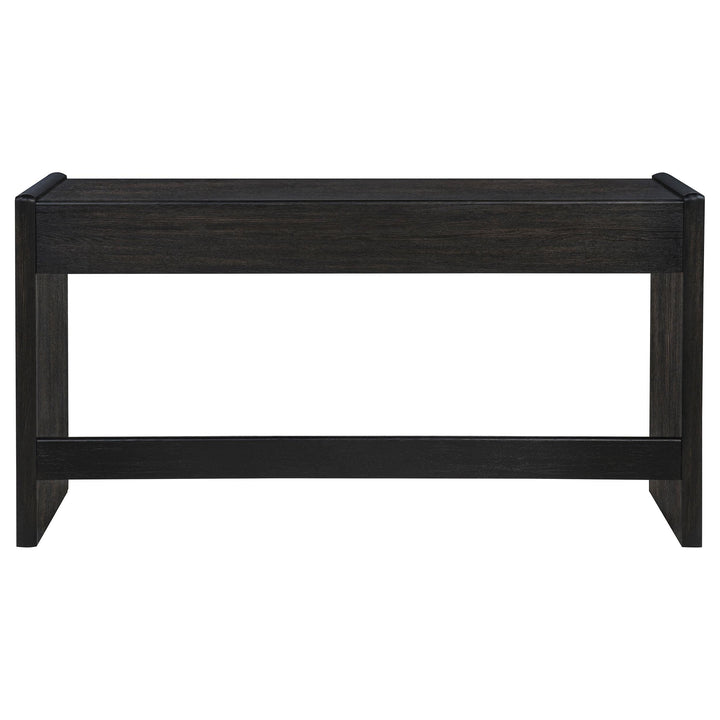 Leandro 2-drawer Home Office Writing Desk Burnished Black