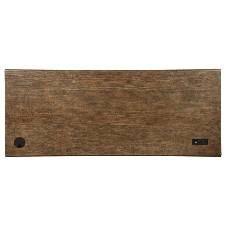 Altidore 68-inch 7-drawer Executive Home Office Desk Distressed Brown