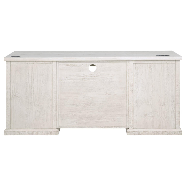 Altidore 68-inch 7-drawer Executive Home Office Desk Distressed White