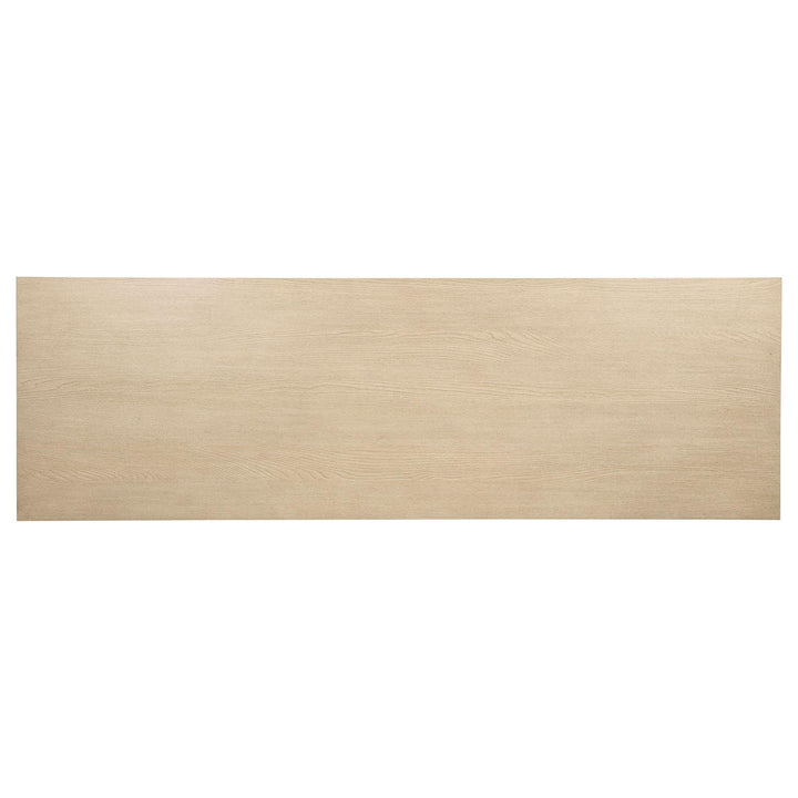 Harkes 75-inch 3-drawer Computer Desk with Adjustable Shelf Light Elm