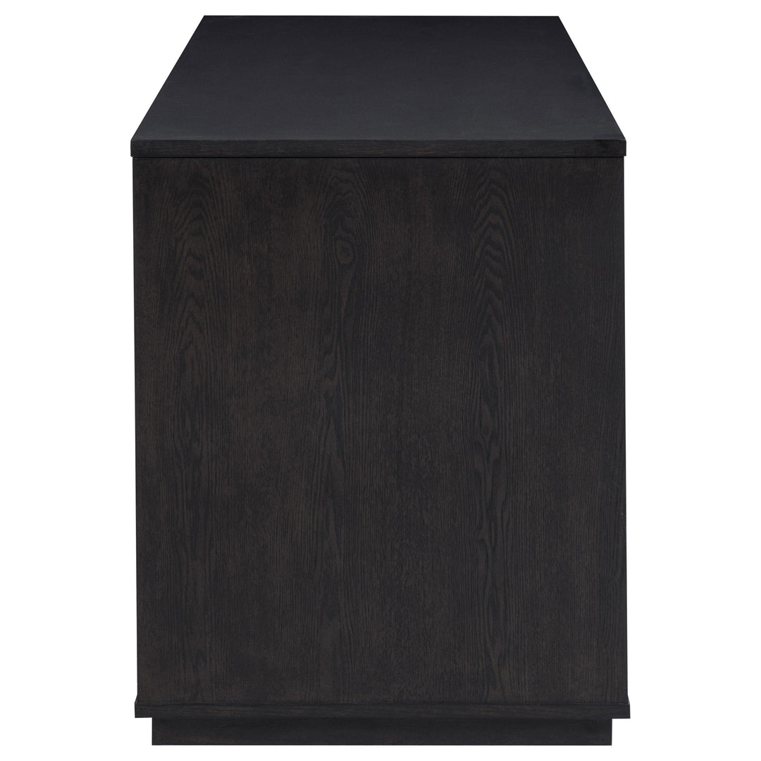 Harkes 75-inch 3-drawer Computer Desk with Adjustable Shelf Coffee Bean