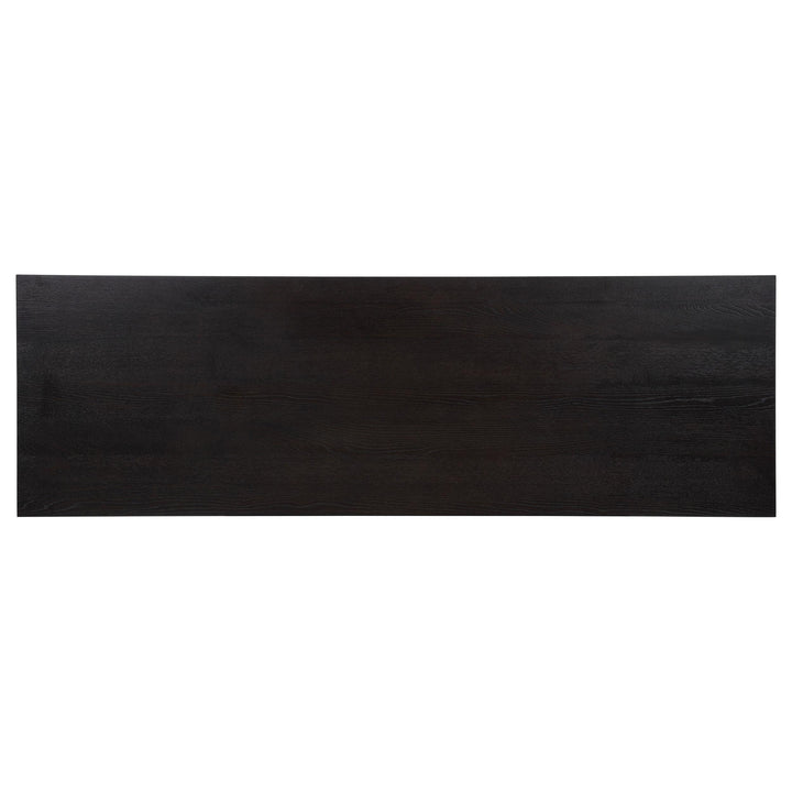 Harkes 75-inch 3-drawer Computer Desk with Adjustable Shelf Coffee Bean