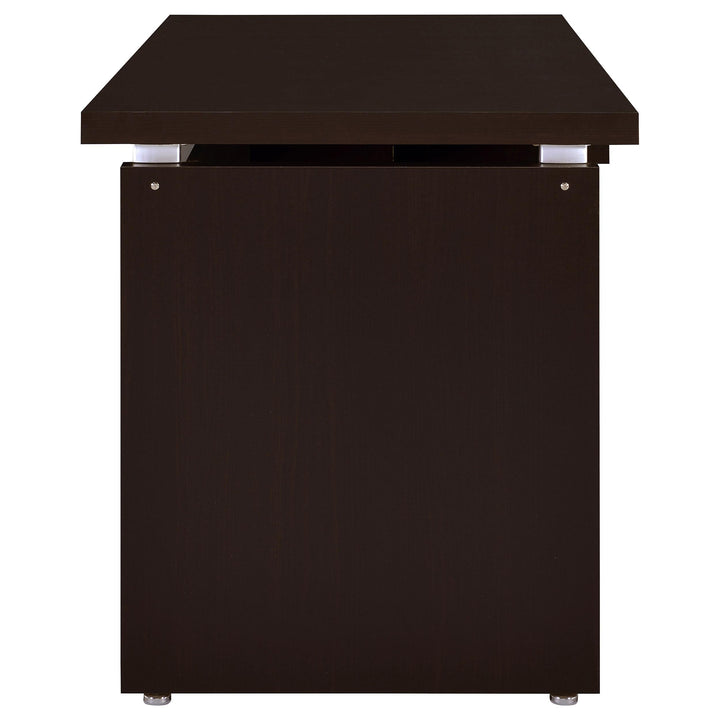 Skylar 55-inch Computer Desk with Keyboard Drawer Cappuccino