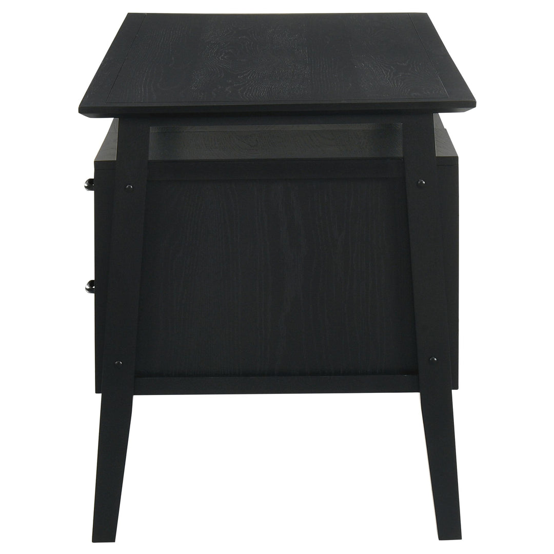 Goodson 64-inch 4-Drawer Double Pedestal Computer Desk Black