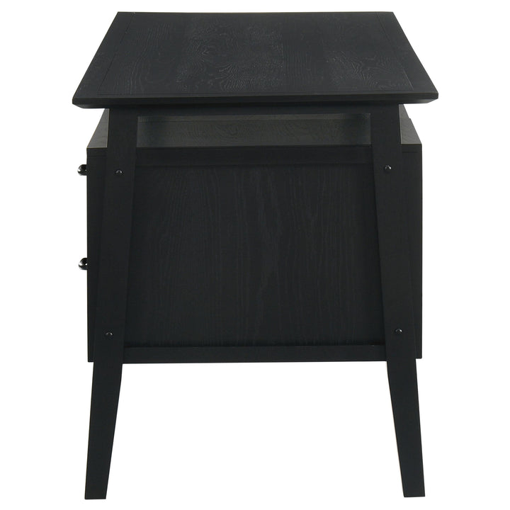 Goodson 64-inch 4-Drawer Double Pedestal Computer Desk Black