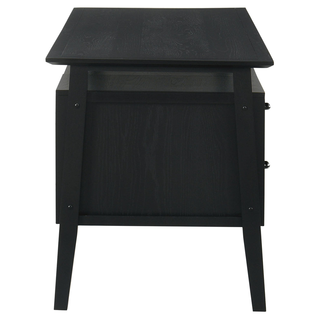 Goodson 64-inch 4-Drawer Double Pedestal Computer Desk Black