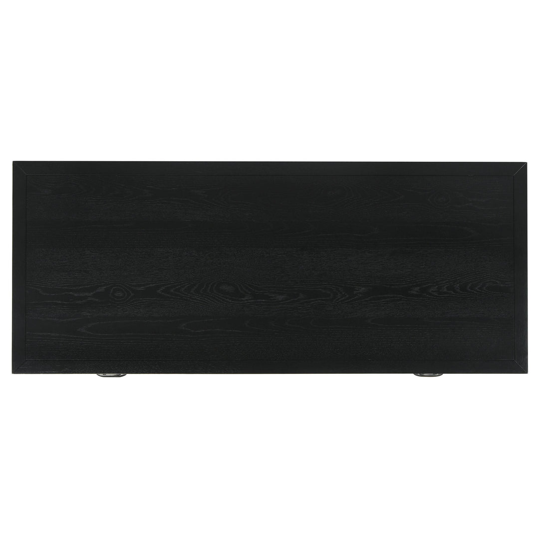 Goodson 64-inch 4-Drawer Double Pedestal Computer Desk Black