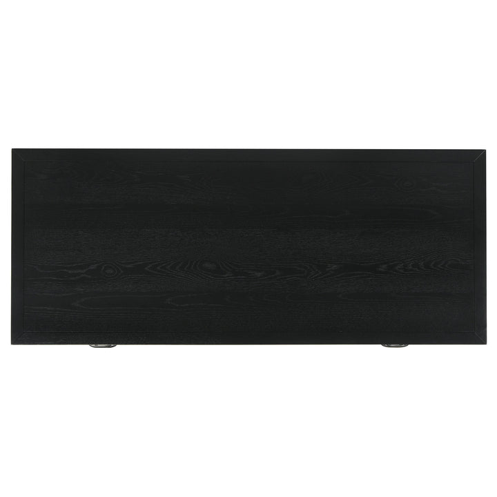 Goodson 64-inch 4-Drawer Double Pedestal Computer Desk Black