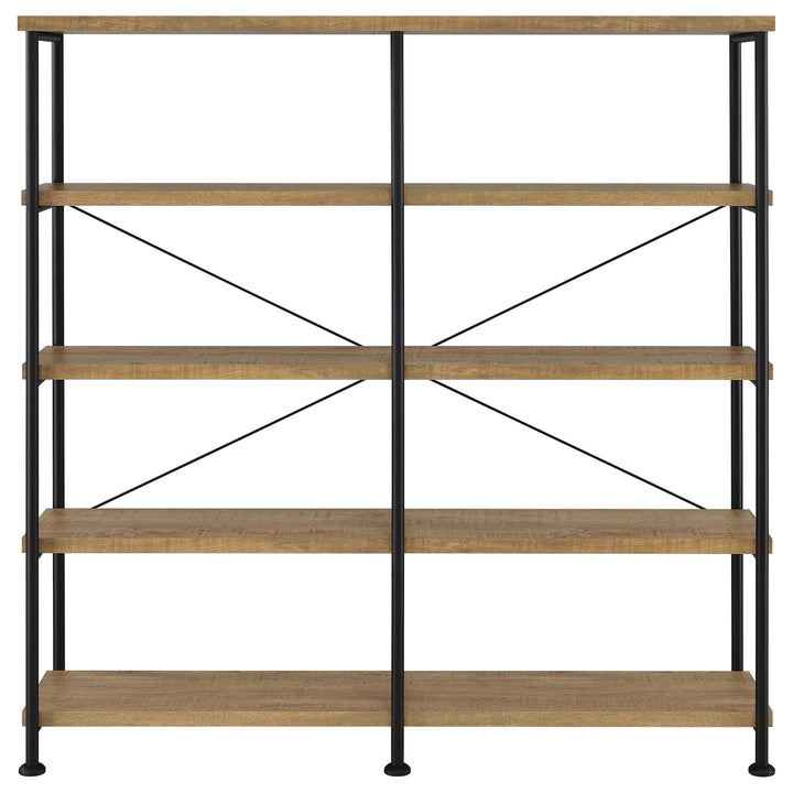 Analiese 63-inch 4-shelf Double Bookshelf Mango