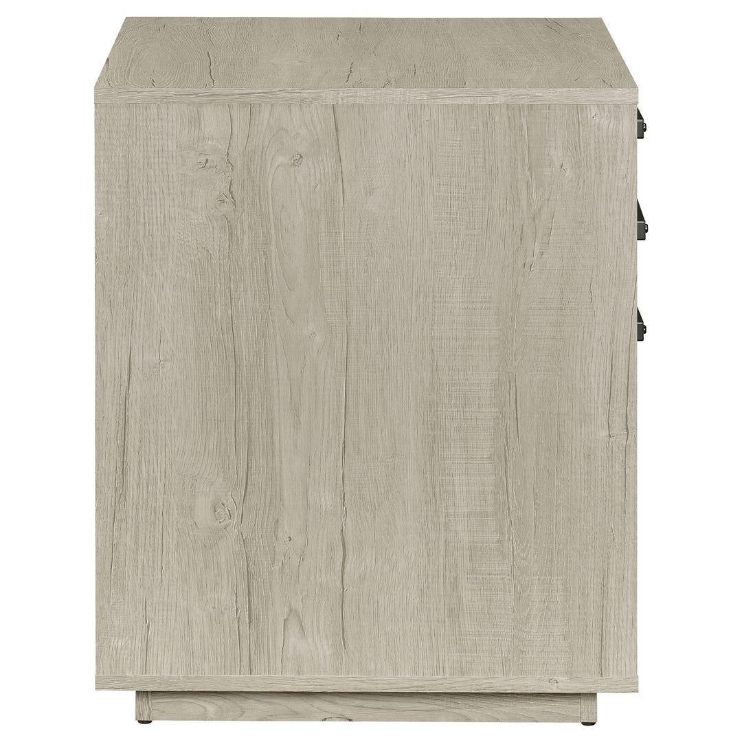 Loomis 3-drawer Home Office File Cabinet Whitewashed Grey