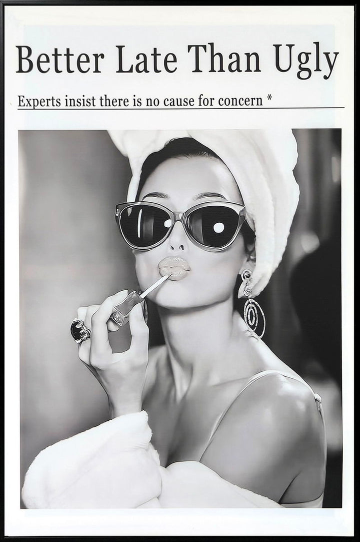 "Chic Reflection" Canvas In Frame - Black / White