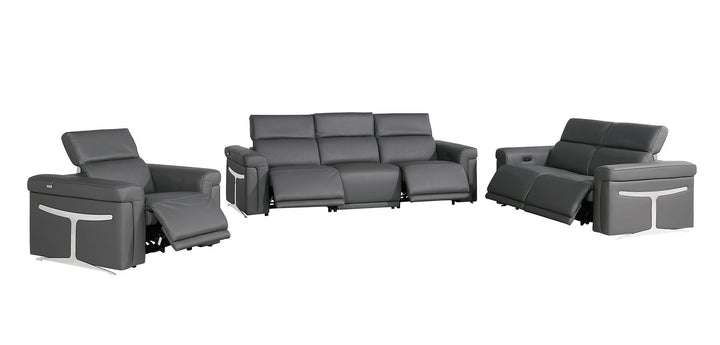 1126 - 6-Piece Modular Power Reclining Sofa, Loveseat &amp; Chair Set In With 5 Power Recliners &amp; Power Headrests