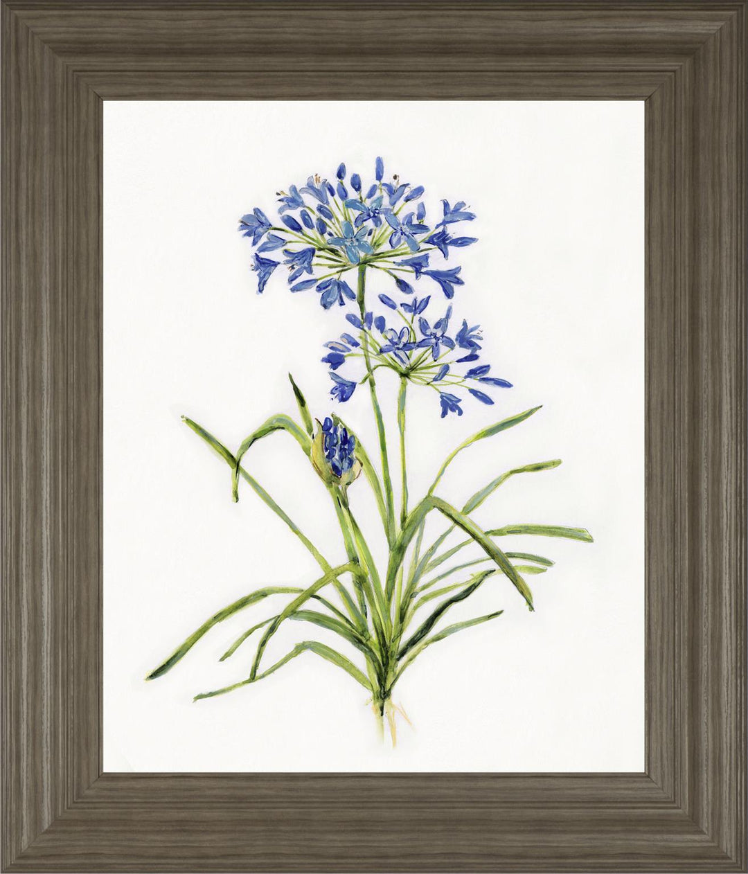 22x26 Blue Lively Botanical I By Sally Swatland - Blue