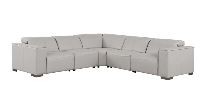 1208 - Leather Reclining Set (Sofa &amp; Loveseat With 4 Power Recliners)