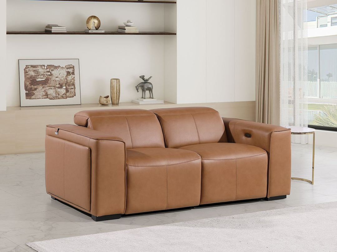 1224 - 2-Piece Modular Power Reclining Loveseat In With 2 Power Recliners & Power Headrests