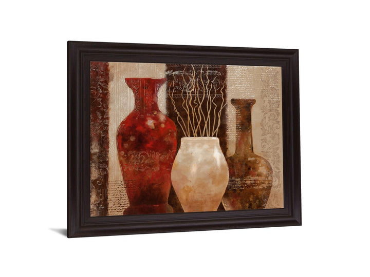 Umber Trio Harmony - 28" x 34" Framed Wall Art