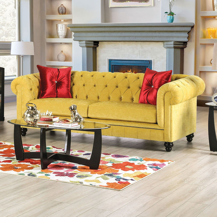 Eliza - Sofa - Royal Yellow / Red