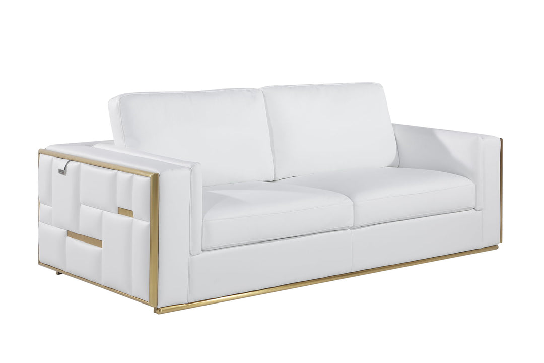 1130 - Top Grain Italian Leather Sofa