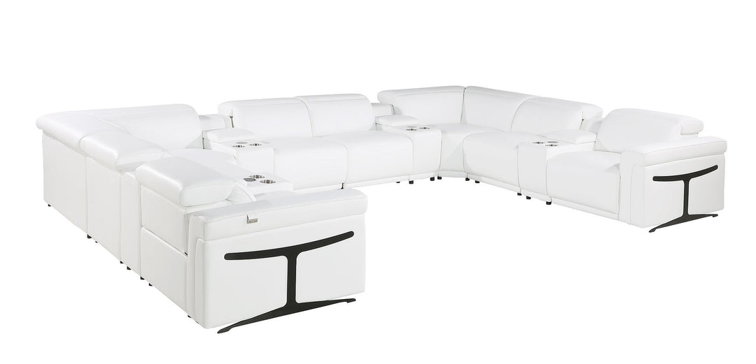 1126 - 12-Piece U-Shaped Sectional Sofa In With 4 Power Recliners &amp; Power Headrests