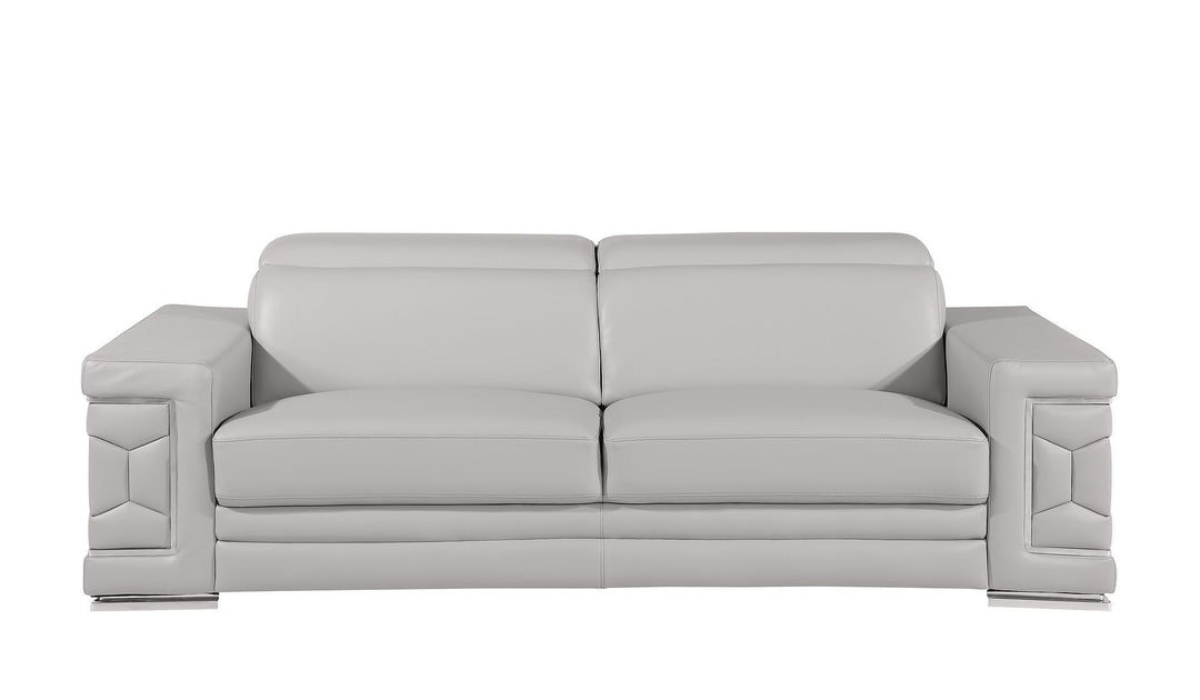 296 - Genuine Leather Living Room Set