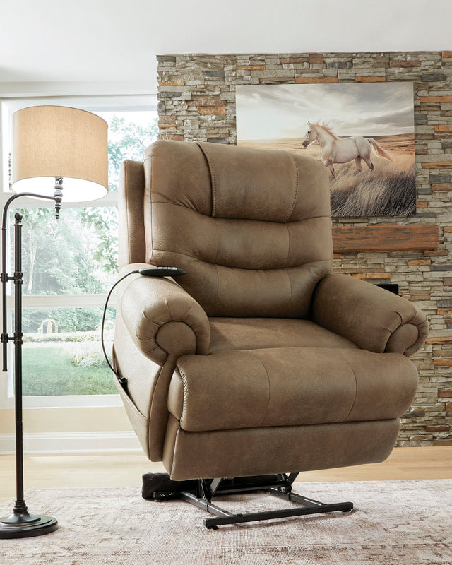 Ashley 8240712 - Power Lift Recliner (Heat/Massage)