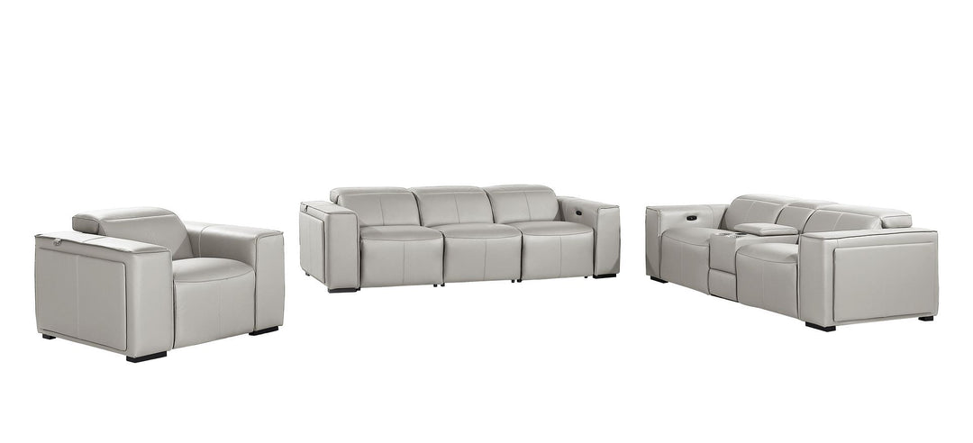 1224 - 7-Piece Modular Power Reclining Sofa, Loveseat &amp; Chair Set In With 6 Power Recliners &amp; Power Headrests