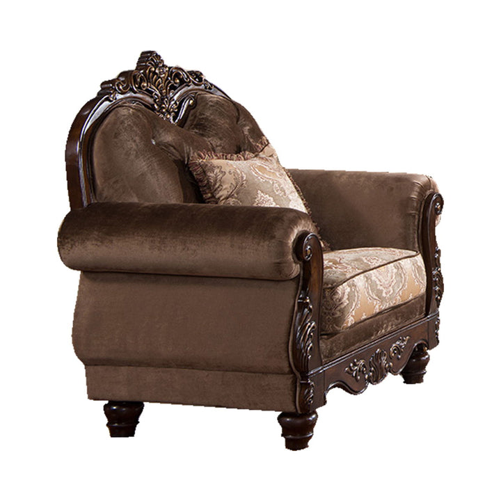 Zoya - Arm Chair - Dark Brown