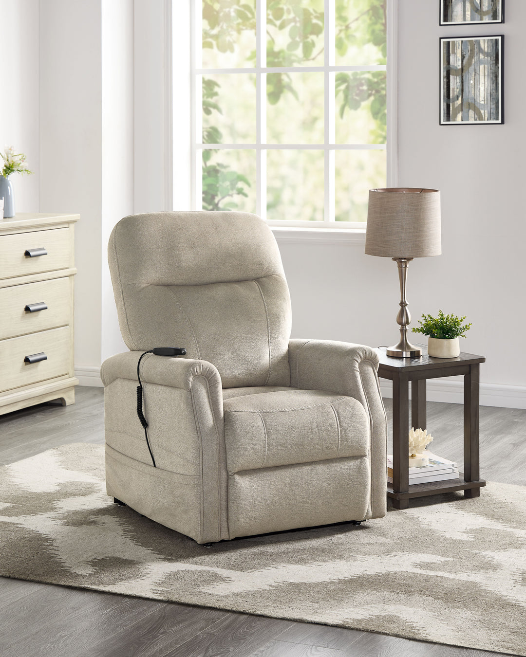 Rhodes - Power Lift Chair - Tan