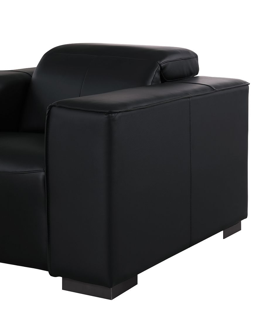 1208 - Modular Leather Sofa Loveseat With 6 Recliners And Power Headrests