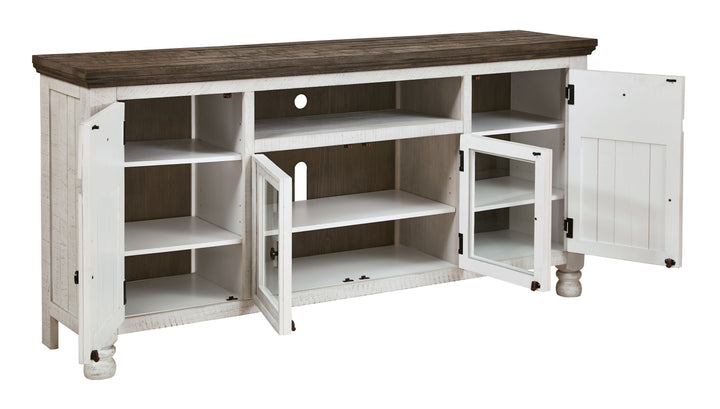 Havalance - Brown / Beige - Extra Large TV Stand - 4 Doors