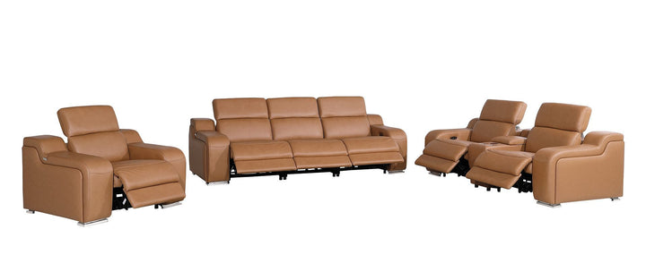 1116 - 7-Piece Modular Power Reclining Sofa, Loveseat &amp; Chair Set In With 6 Power Recliners &amp; Power Headrests