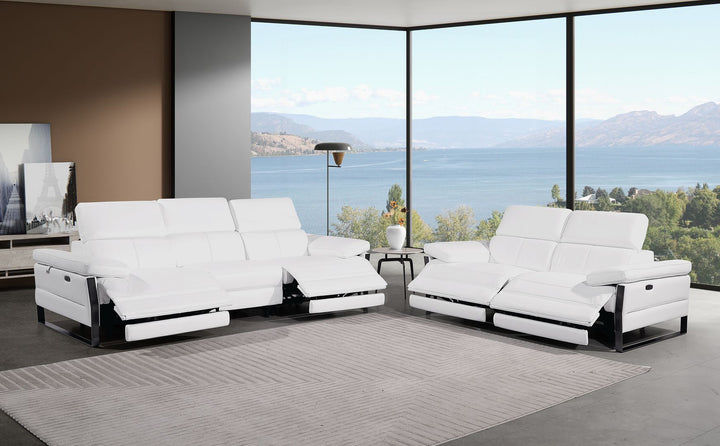 1246 - Modular Power Dual Reclining Sofa And Loveseat Set With Power Headrests