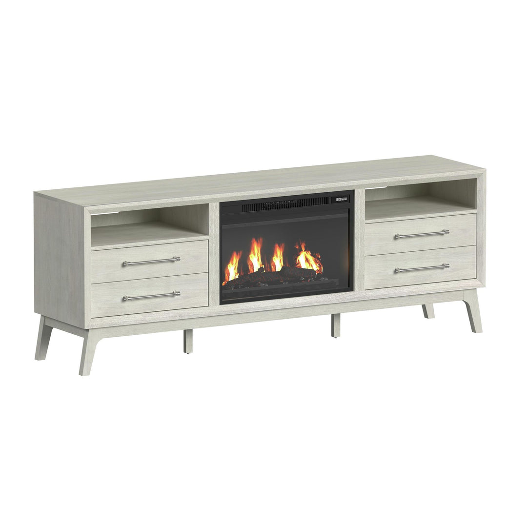 Westland - 4 Piece Entertainment Unit With 71" TV Console - Almond