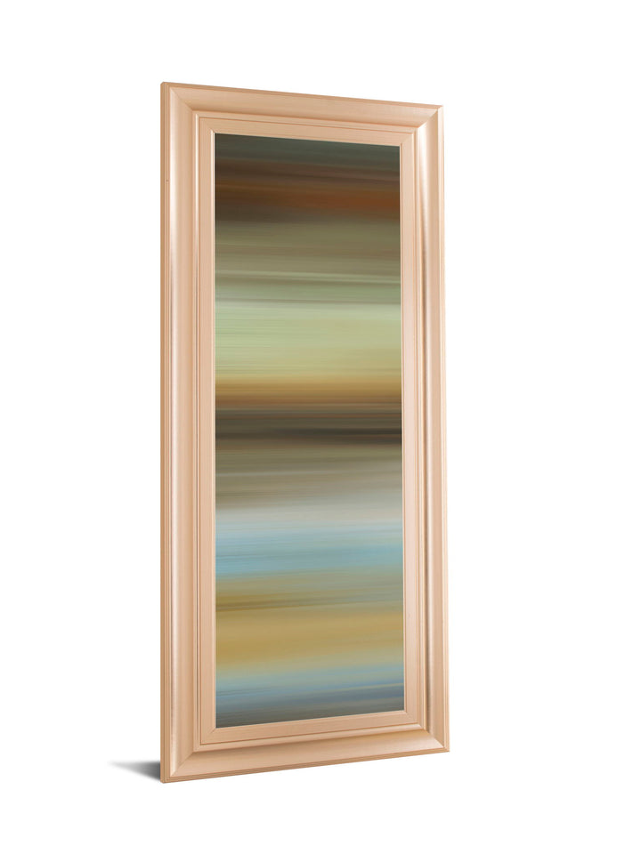 Abstract Horizon I By James Mcmaster - Framed Print Wall Art - Beige