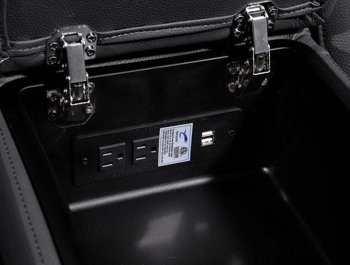 1224 - 6-Piece Modular Power Reclining Sofa And Console Loveseat Set In With 5 Power Recliners & Power Headrests