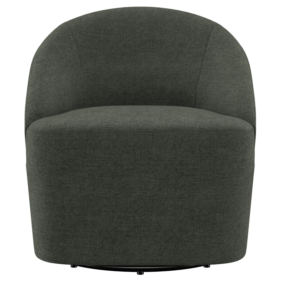 Leon - Upholstered Barrel Accent Swivel Chair