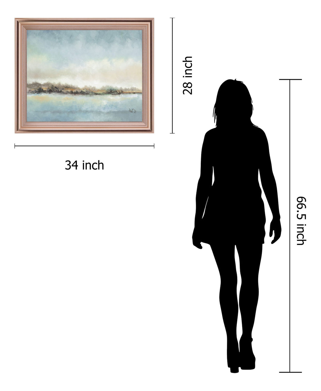 Mist Over Water - 28" x 34" Framed Wall Art